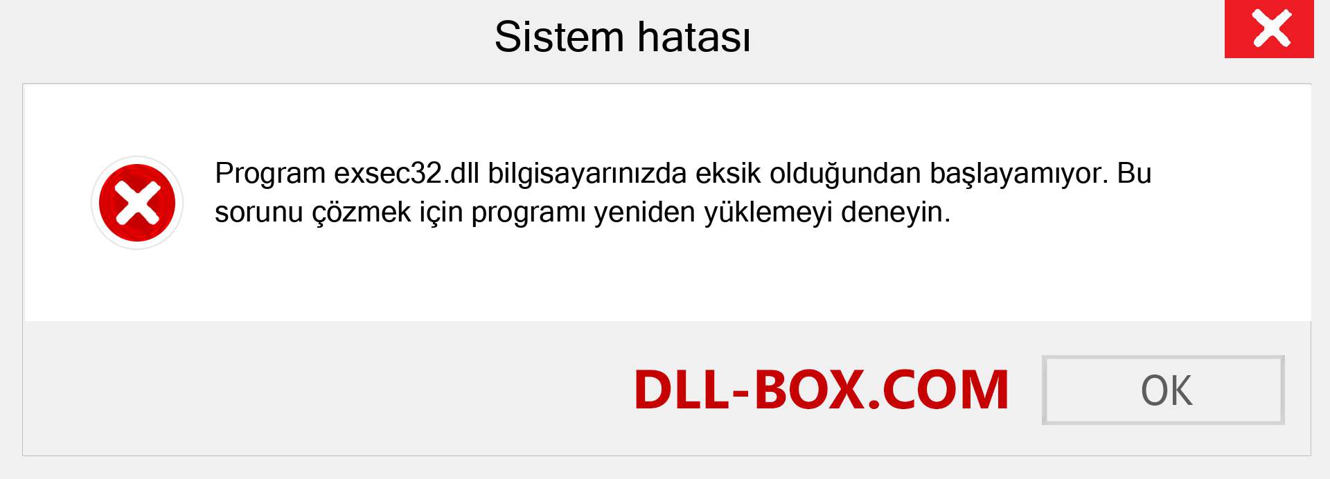 exsec32.dll dosyası eksik mi? Windows 7, 8, 10 için İndirin - Windows'ta exsec32 dll Eksik Hatasını Düzeltin, fotoğraflar, resimler